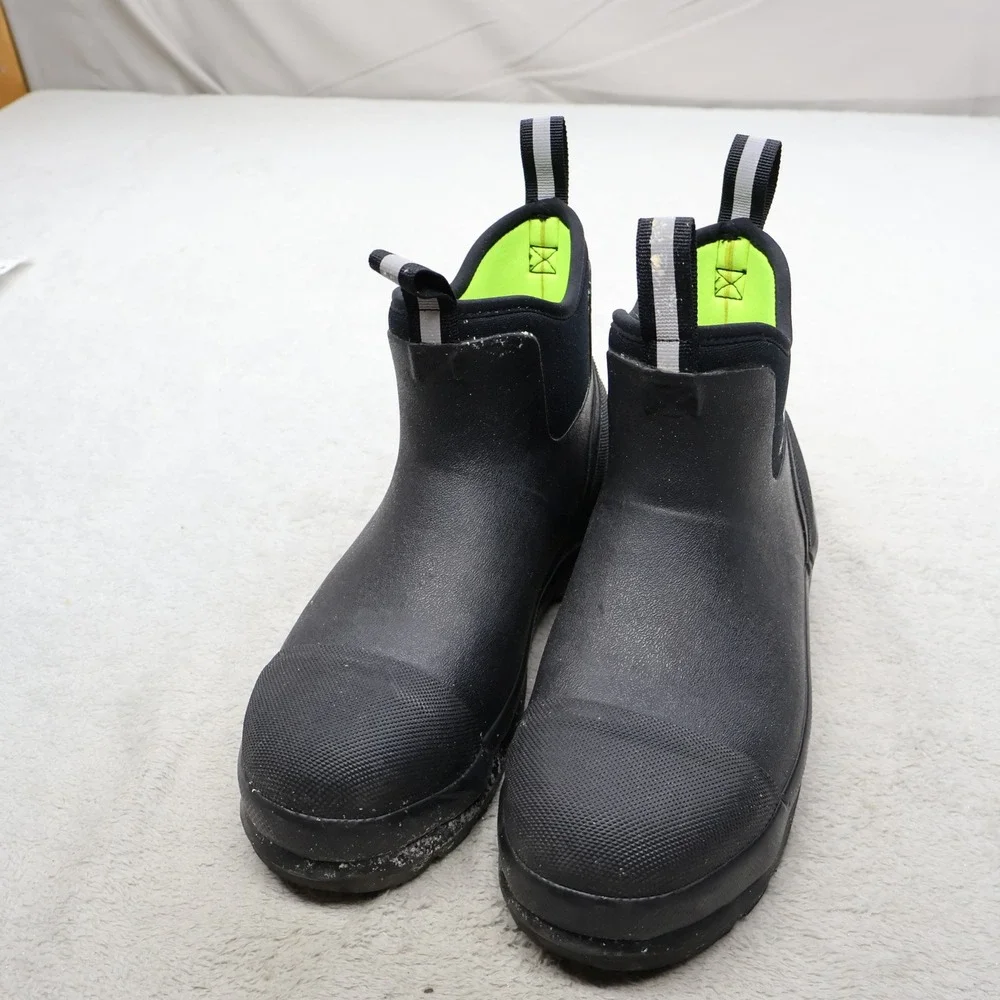 Muck Unisex M7 W8 Work Boots BLK Chore Ankle Steel Toe Waterproof Pull-On 010021